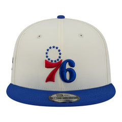 Philadelphia 76ers Injection Localized 9FIFTY Snapback Hat - White | New Era on sale