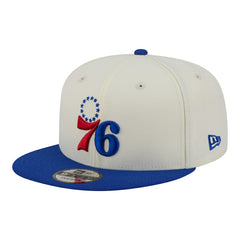 Philadelphia 76ers Injection Localized 9FIFTY Snapback Hat - White | New Era on sale