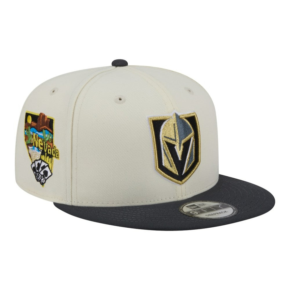 Vegas Golden Knights New Era Injection Localized Two-Tone 9FIFTY Snapback Hat White/Charcoal