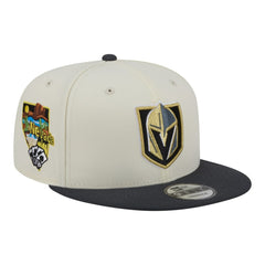Vegas Golden Knights New Era Injection Localized Two-Tone 9FIFTY Snapback Hat White/Charcoal