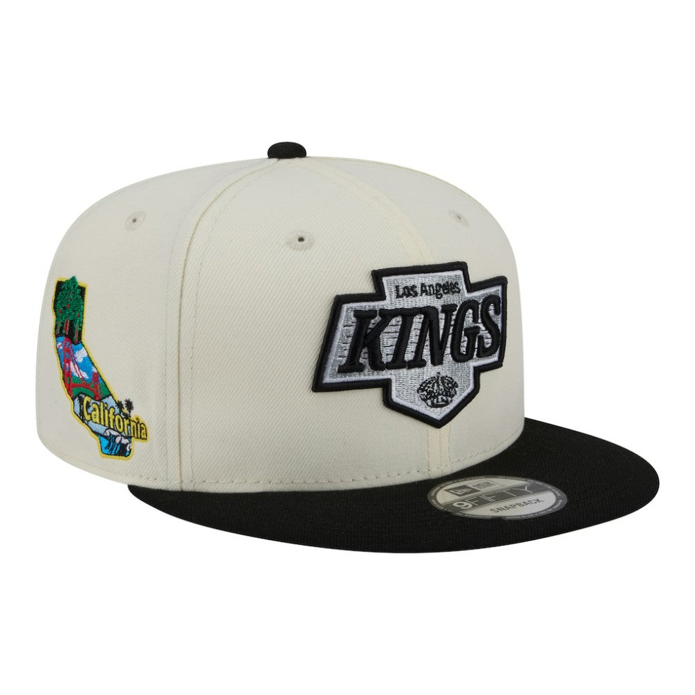 Los Angeles Kings New Era Injection Localized Two-Tone 9FIFTY Snapback Hat White/Black