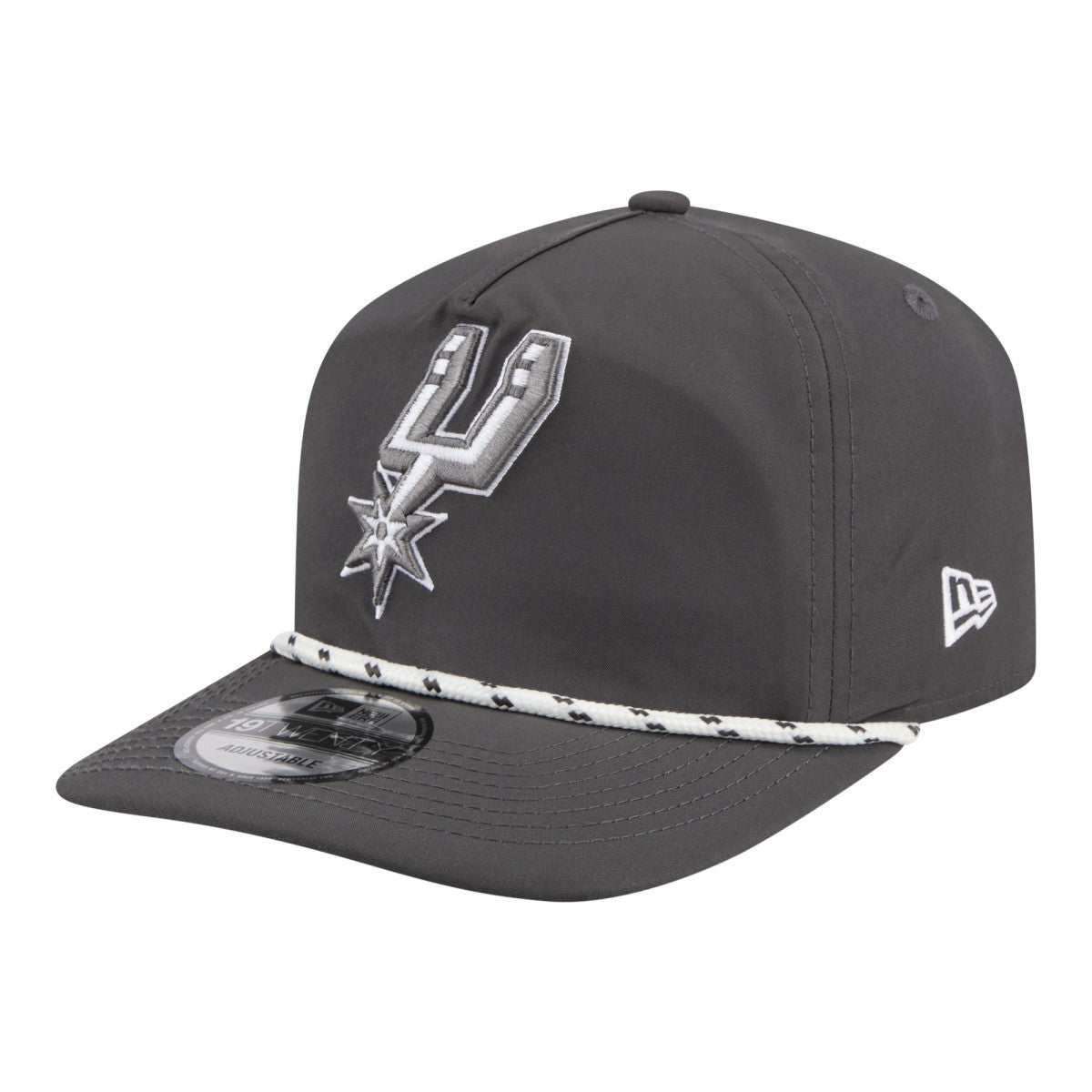 San Antonio Spurs Tonal Rope 19TWENTY Adjustable Hat - Graphite | New Era for sale