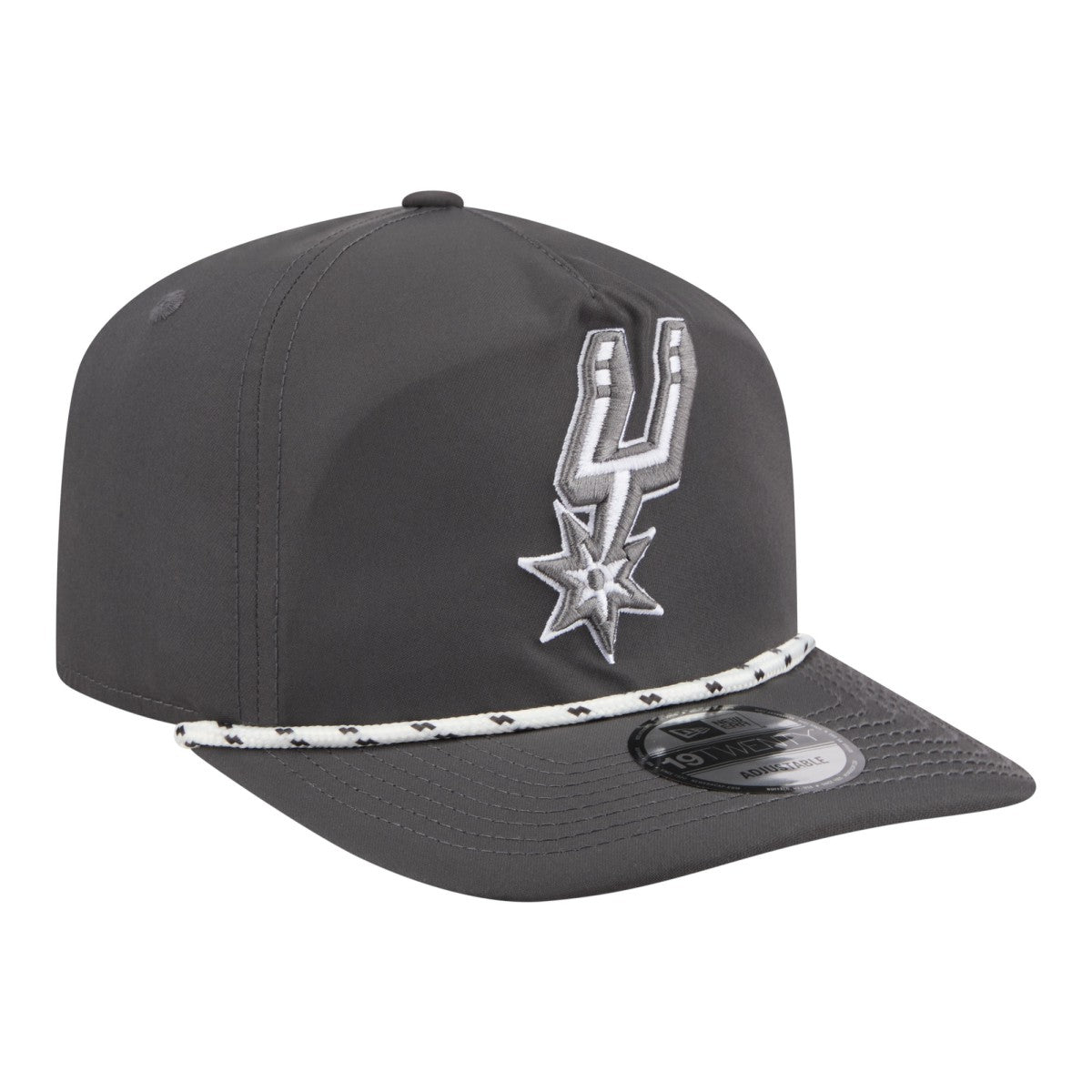 San Antonio Spurs Tonal Rope 19TWENTY Adjustable Hat - Graphite | New Era for sale