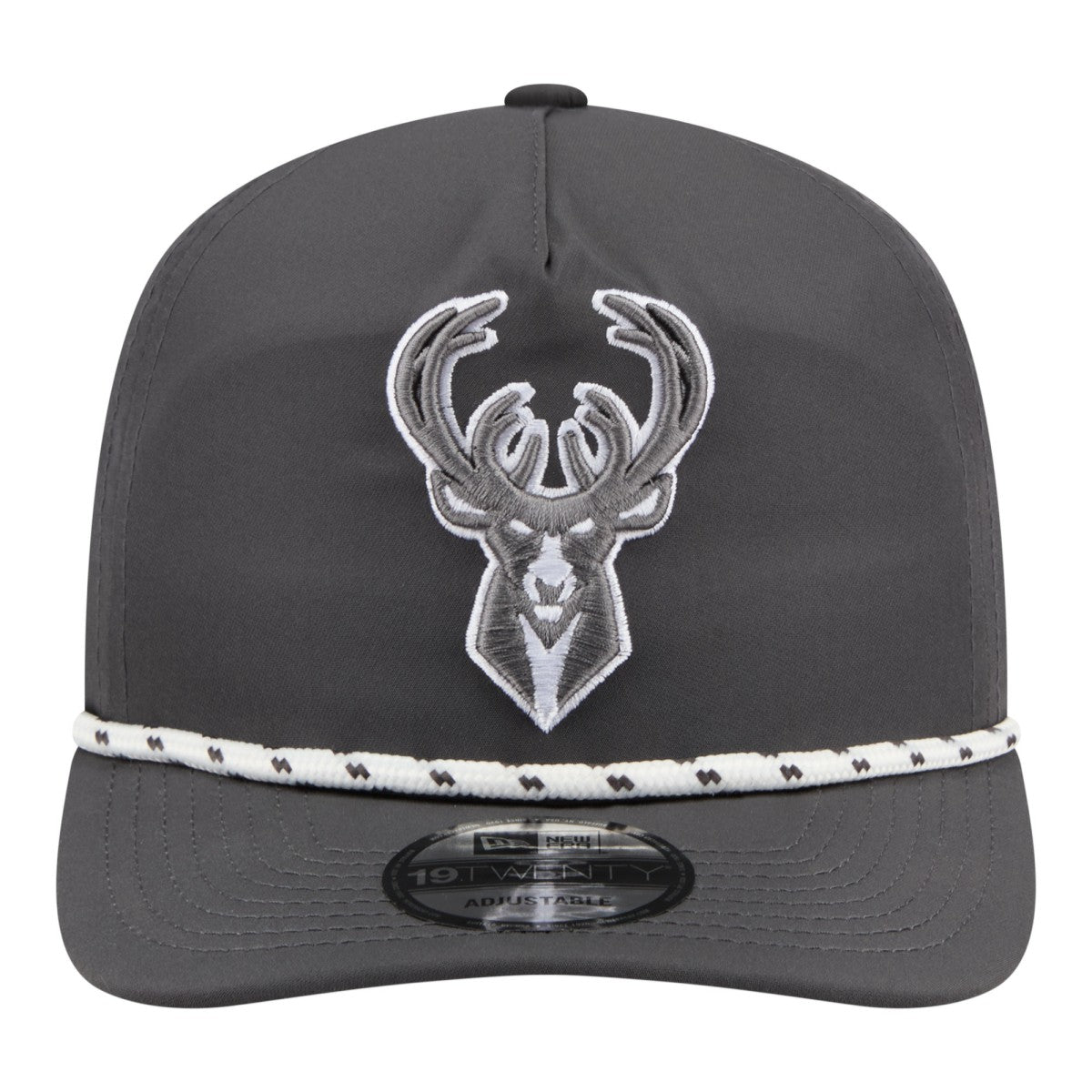 Milwaukee Bucks Tonal Rope 19TWENTY Adjustable Hat - Graphite | New Era on sale