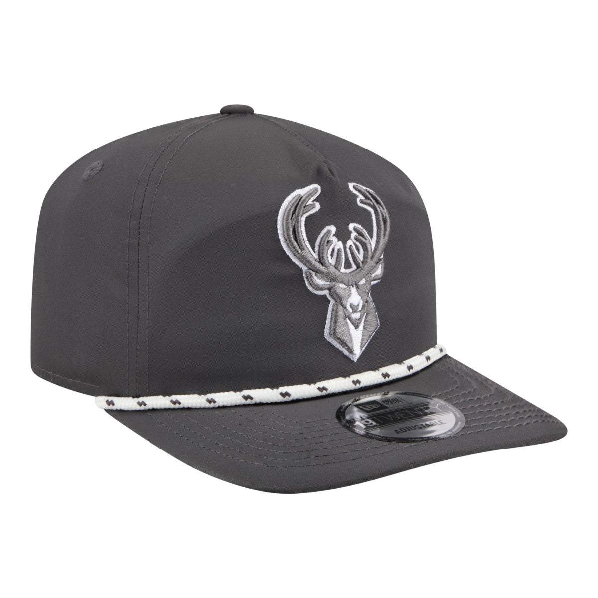 Milwaukee Bucks Tonal Rope 19TWENTY Adjustable Hat - Graphite | New Era on sale