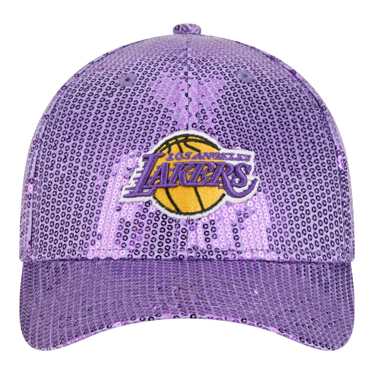 Los Angeles Lakers Women's Sequin M-Crown 9FORTY Adjustable Hat - Purple | New Era online
