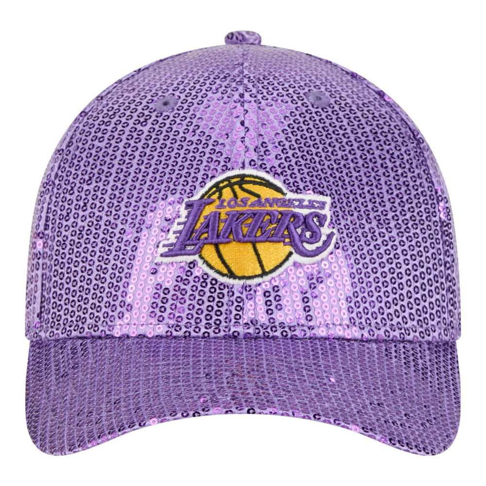 Los Angeles Lakers Women's Sequin M-Crown 9FORTY Adjustable Hat - Purple | New Era online