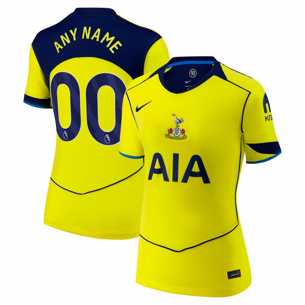 Tottenham Hotspur Women's 2025/26 Third Replica Custom Jersey - Yellow | Nike shop