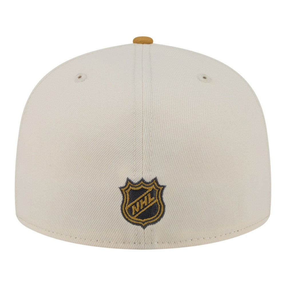 Anaheim Ducks New Era Colorpack Two-Tone 59FIFTY Fitted Hat Cream/Tan