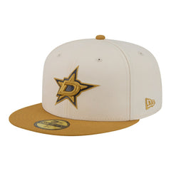 Dallas Stars New Era Colorpack Two-Tone 59FIFTY Fitted Hat Cream/Tan