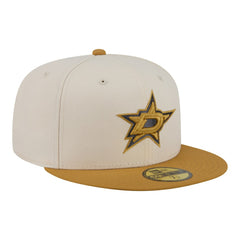 Dallas Stars New Era Colorpack Two-Tone 59FIFTY Fitted Hat Cream/Tan
