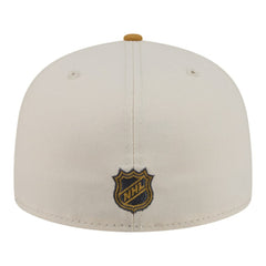 Chicago Blackhawks New Era Colorpack Two-Tone 59FIFTY Fitted Hat Cream/Tan