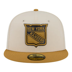 New York Rangers New Era Colorpack Two-Tone 59FIFTY Fitted Hat Cream/Tan