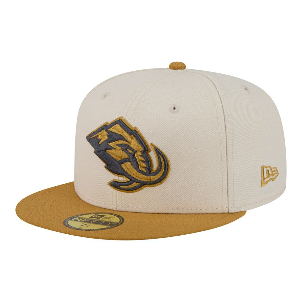 Utah Mammoth New Era Colorpack Two-Tone 59FIFTY Fitted Hat Cream/Tan