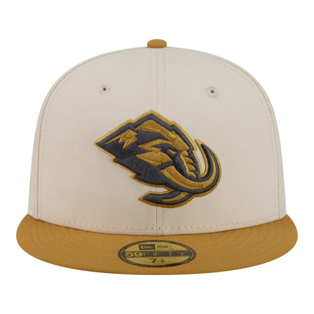 Utah Mammoth New Era Colorpack Two-Tone 59FIFTY Fitted Hat Cream/Tan
