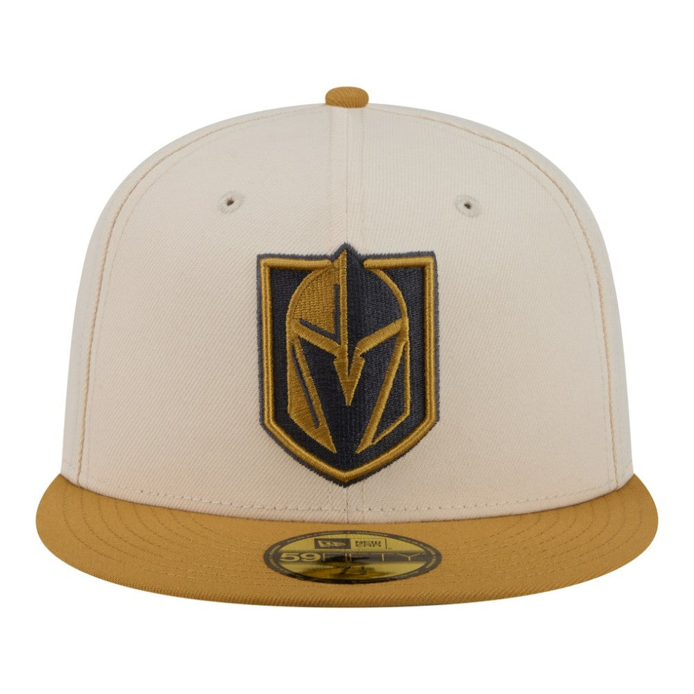 Vegas Golden Knights New Era Colorpack Two-Tone 59FIFTY Fitted Hat Cream/Tan