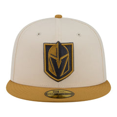 Vegas Golden Knights New Era Colorpack Two-Tone 59FIFTY Fitted Hat Cream/Tan