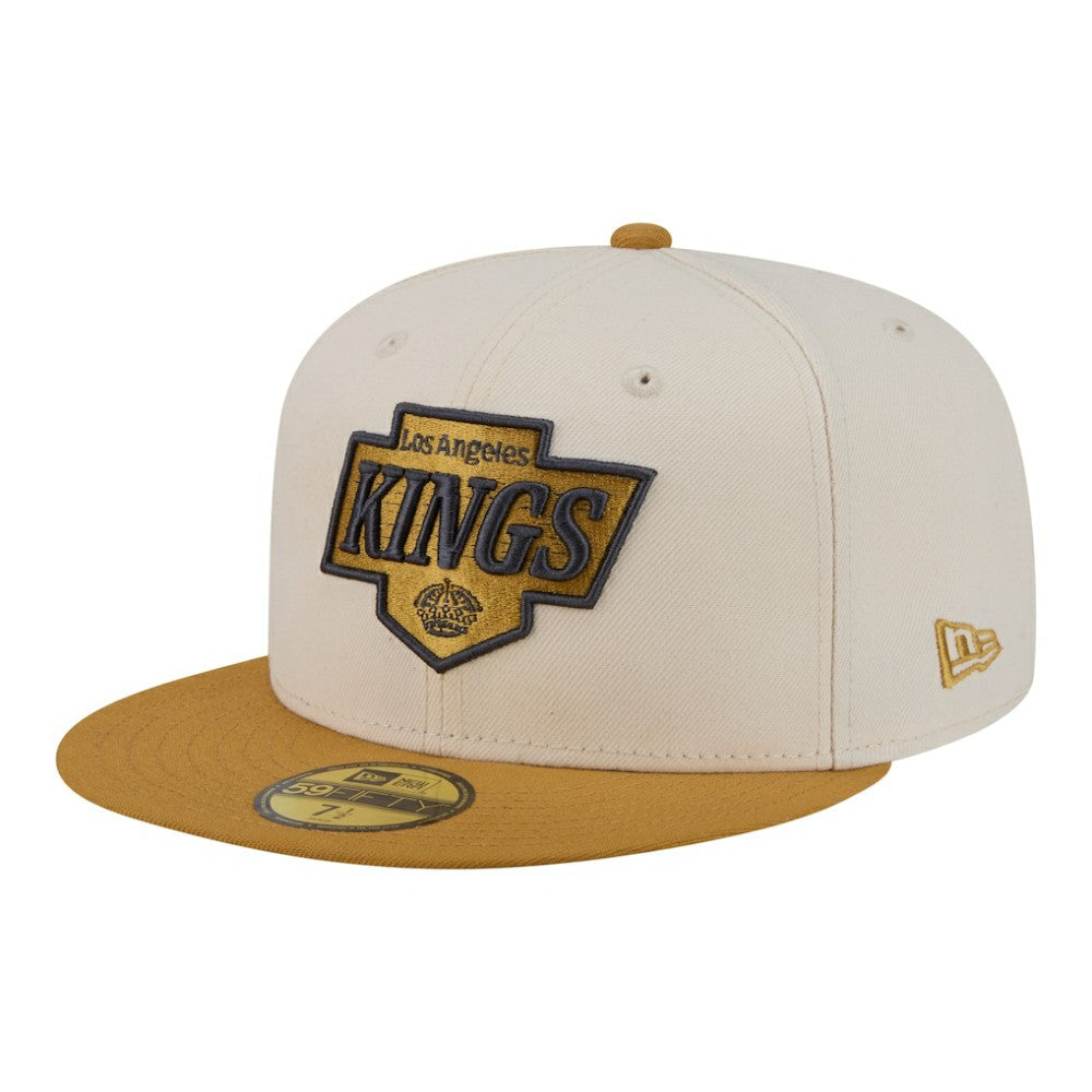 Los Angeles Kings New Era Colorpack Two-Tone 59FIFTY Fitted Hat Cream/Tan