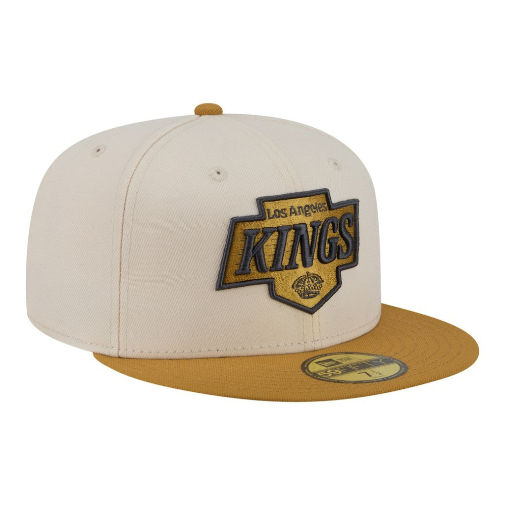 Los Angeles Kings New Era Colorpack Two-Tone 59FIFTY Fitted Hat Cream/Tan
