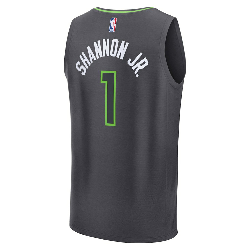 Terrence Shannon Jr. Minnesota Timberwolves Fast Break Replica Jersey - Statement Edition - Anthracite | Fanatics online