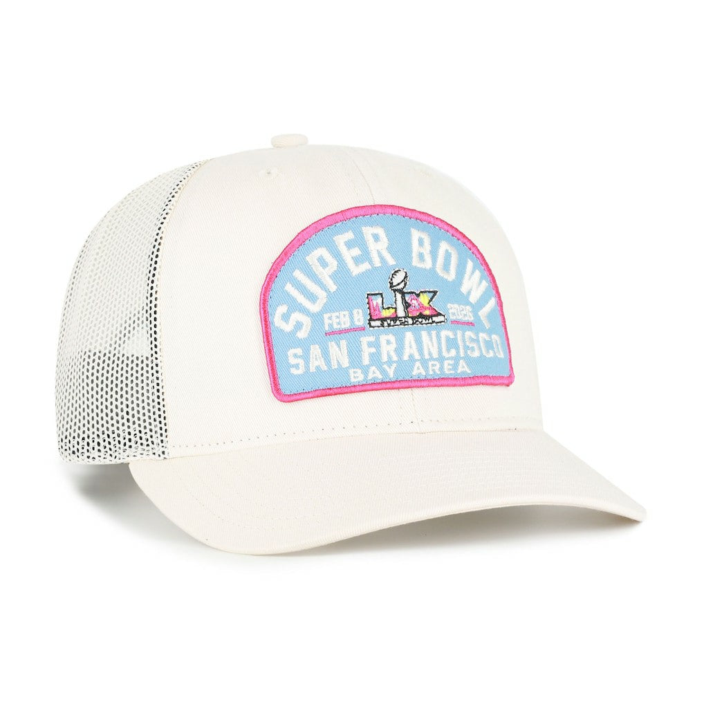 Super Bowl LX '47 Leland Adjustable Trucker Hat - Natural cheap