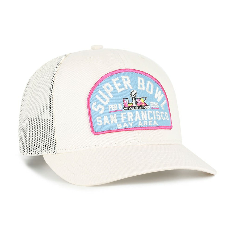 Super Bowl LX '47 Leland Adjustable Trucker Hat - Natural cheap