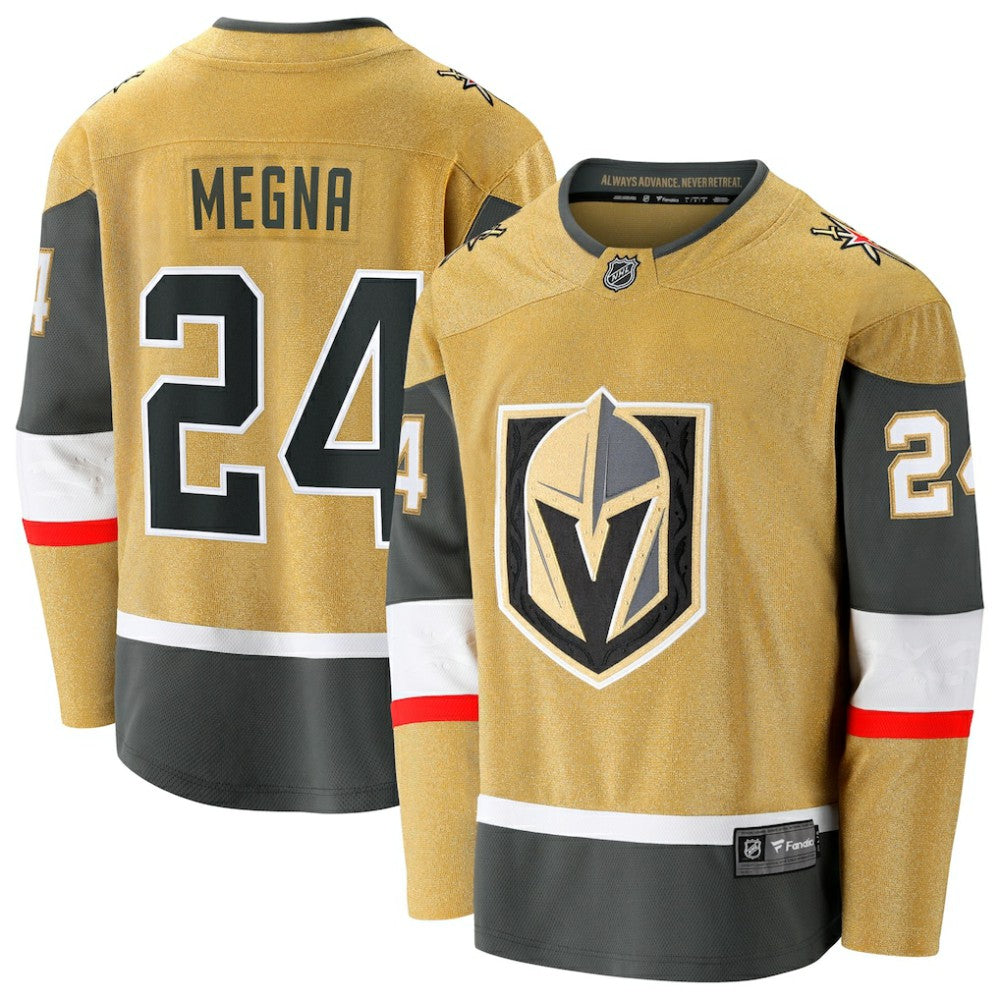 Jaycob Megna Vegas Golden Knights Fanatics Home Breakaway Jersey Gold
