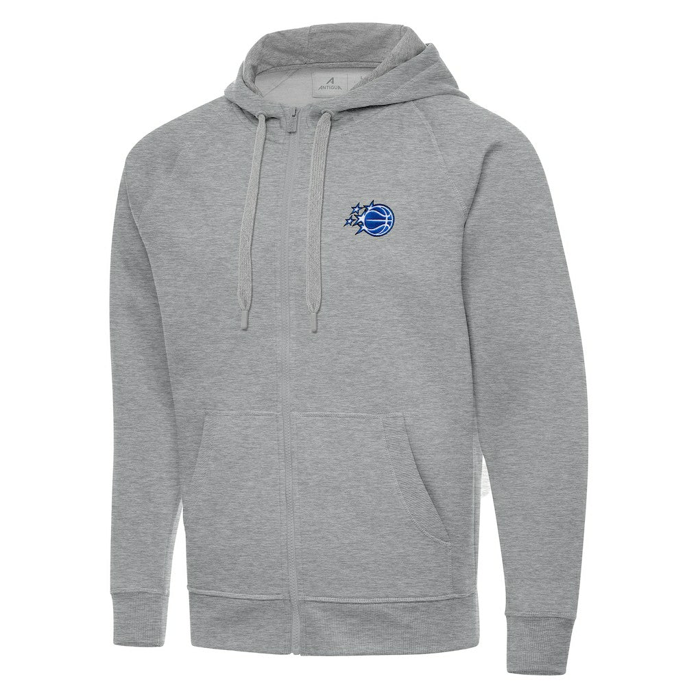 Orlando Magic Antigua New Logo Victory Full-Zip Hooded Sweatshirt - Heather Gray discount