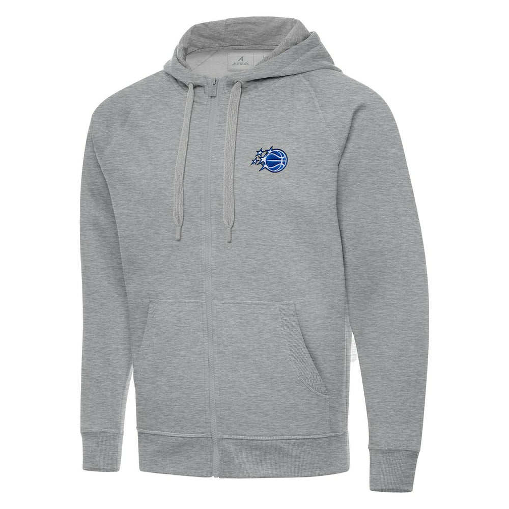 Orlando Magic Antigua New Logo Victory Full-Zip Hooded Sweatshirt - Heather Gray discount