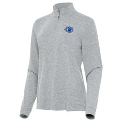 Orlando Magic Antigua Women's New Logo Mentor Long Sleeve Quarter-Zip Mock Polo - Heather Gray cheap