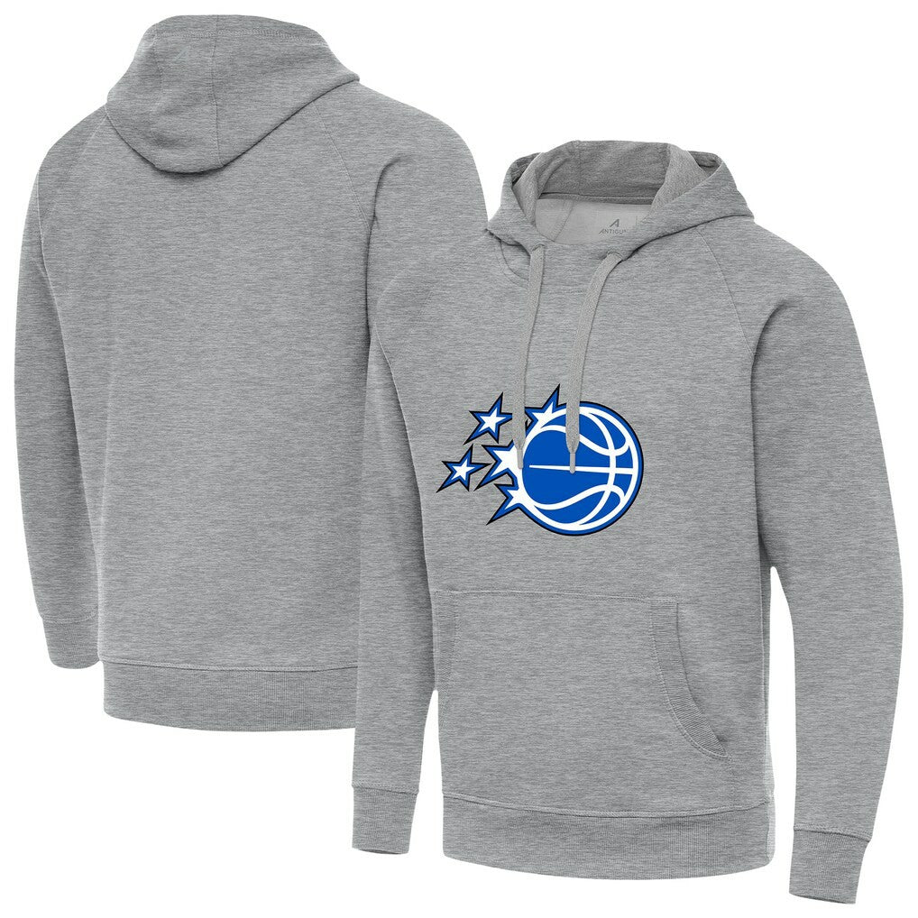 Orlando Magic Antigua New Logo Tall Victory Pullover Hoodie - Heather Gray cheap