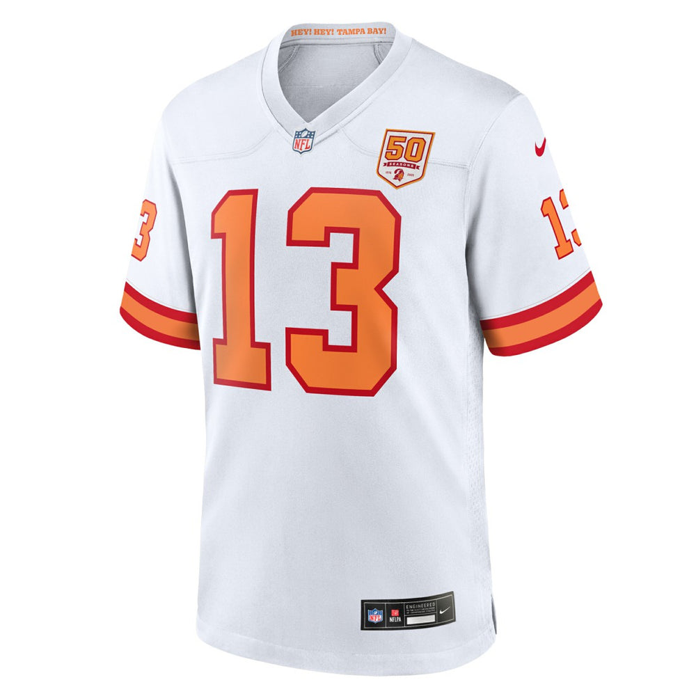 Mike Evans '76 Tampa Bay Buccaneers 50th Season Game Jersey - White | Nike sale