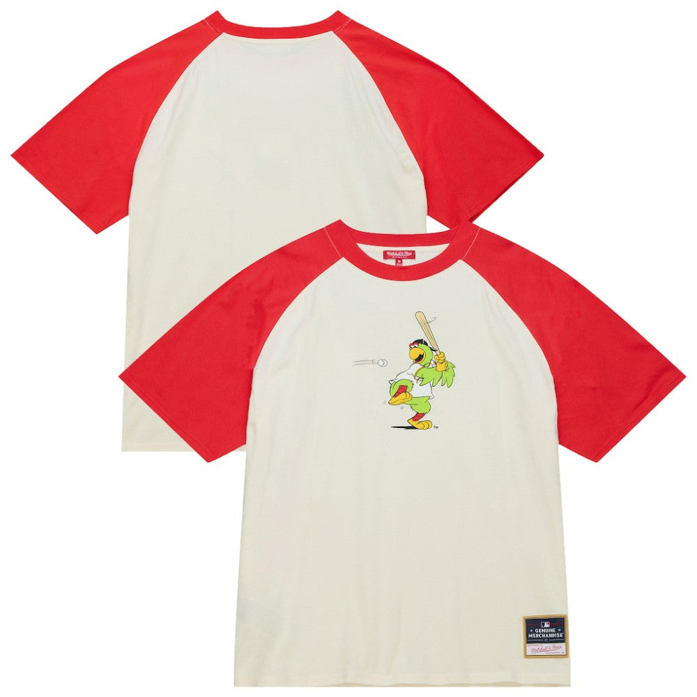 Pittsburgh Pirates Women's Boyfriend Raglan T-Shirt - Cream | Mitchell & Ness