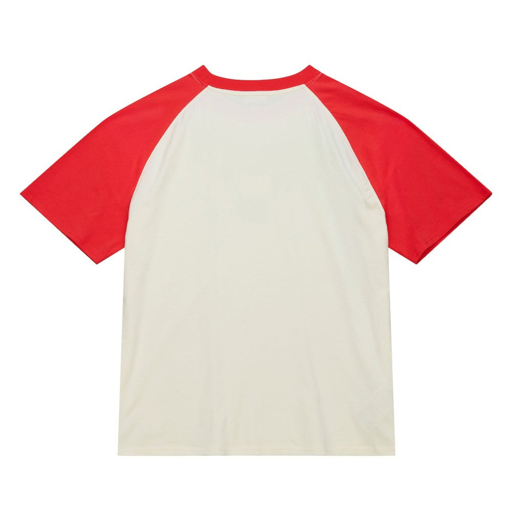 Pittsburgh Pirates Women's Boyfriend Raglan T-Shirt - Cream | Mitchell & Ness