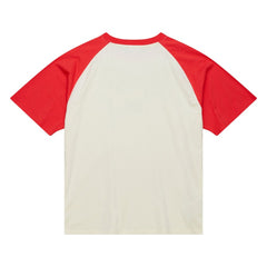 Boston Red Sox Women's Boyfriend Raglan T-Shirt - Cream | Mitchell & Ness