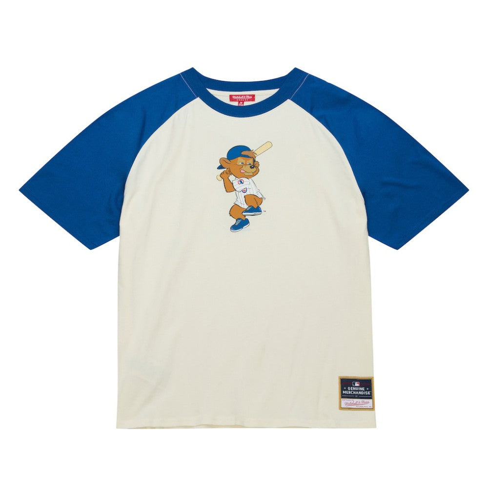Chicago Cubs Women's Boyfriend Raglan T-Shirt - Cream | Mitchell & Ness