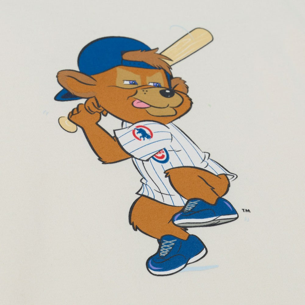 Chicago Cubs Women's Boyfriend Raglan T-Shirt - Cream | Mitchell & Ness