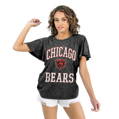 Chicago Bears Gameday Couture Women's Relaxed Flutter Sleeve T-Shirt - Black sale