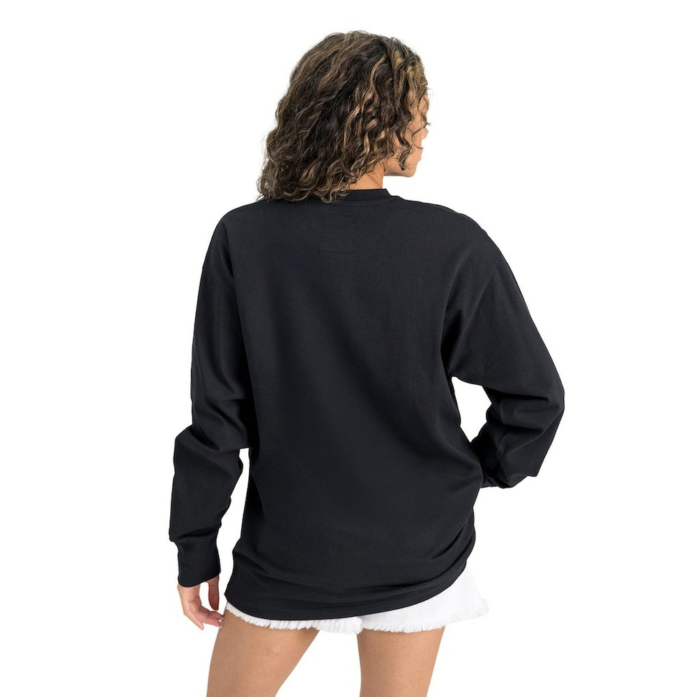 Washington Commanders Gameday Couture Women's Oversized Long Sleeve T-Shirt - Black cheap