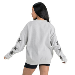 Philadelphia Eagles Gameday Couture Women's Resilience Relaxed Rhinestone Pullover Sweatshirt - Ash cheap