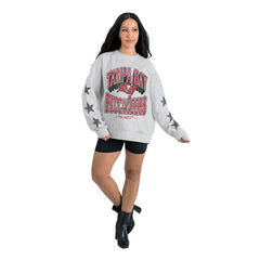 Tampa Bay Buccaneers Gameday Couture Women's Resilience Relaxed Rhinestone Pullover Sweatshirt - Ash online
