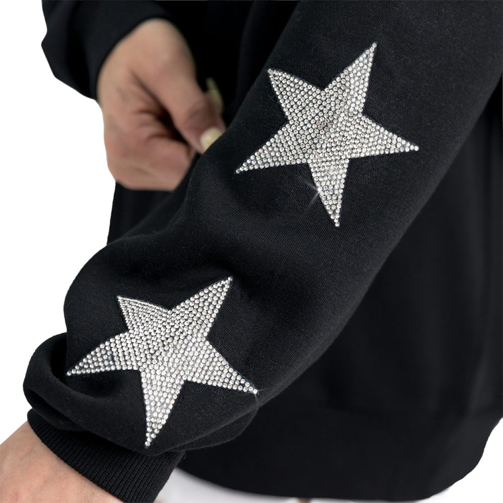 Green Bay Packers Gameday Couture Women's Velocity Relaxed Rhinestone Pullover Sweatshirt - Black sale
