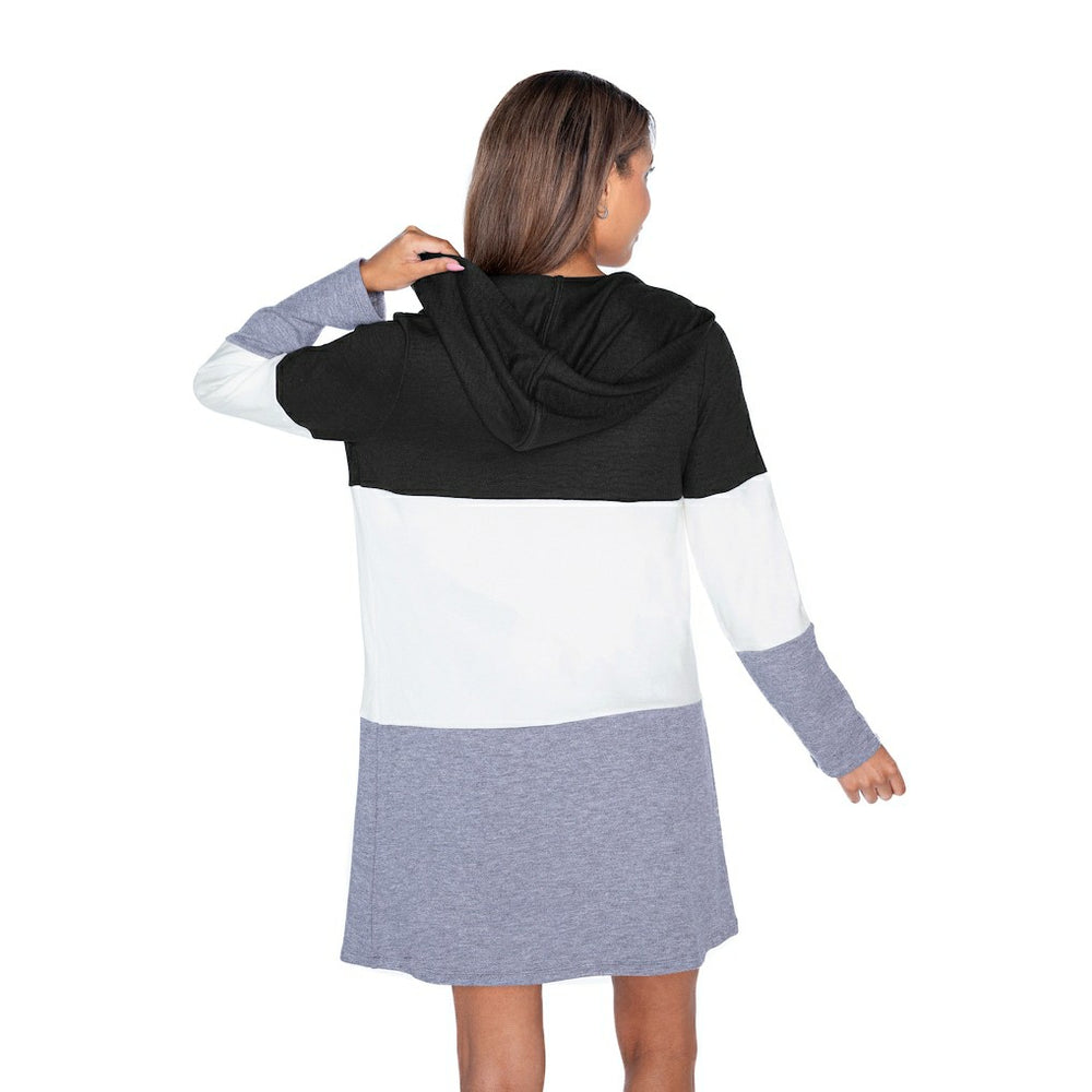 Dallas Cowboys Gameday Couture Women's Tri-Blend Color Block Lightweight Cardigan Hoodie - Black sale