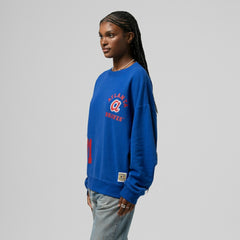 Atlanta Braves Women's Cooperstown Collection Crewneck Sweatshirt - Royal | Mitchell & Ness