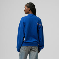 Atlanta Braves Women's Cooperstown Collection Crewneck Sweatshirt - Royal | Mitchell & Ness