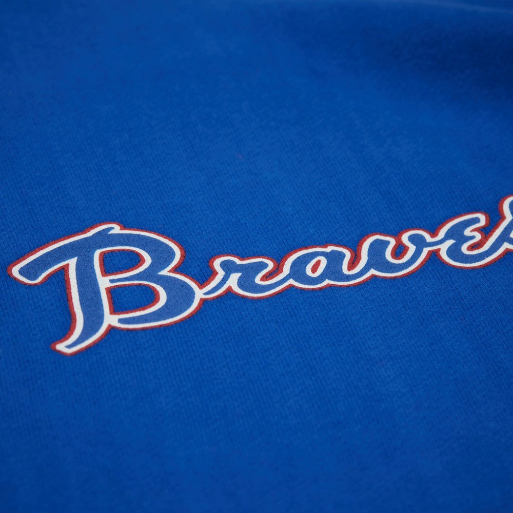 Atlanta Braves Women's Cooperstown Collection Crewneck Sweatshirt - Royal | Mitchell & Ness