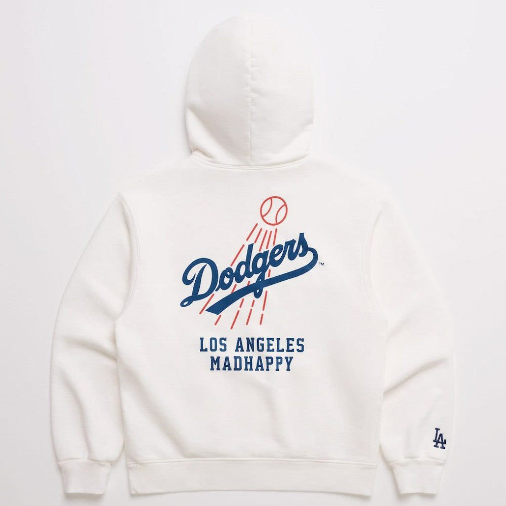 Los Angeles Dodgers Madhappy x MLB Unisex Heavyweight Fleece Hoodie - White