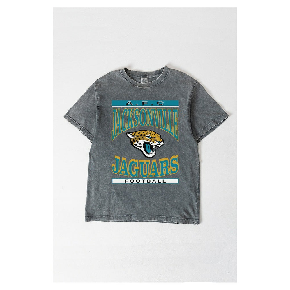 Jacksonville Jaguars Gameday Couture Women's Oversized Classic Grind Washed T-Shirt - Gray outlet