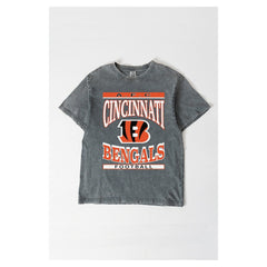 Cincinnati Bengals Gameday Couture Women's Oversized Classic Grind Washed T-Shirt - Gray on sale