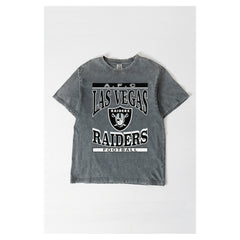 Las Vegas Raiders Gameday Couture Women's Oversized Classic Grind Washed T-Shirt - Gray sale